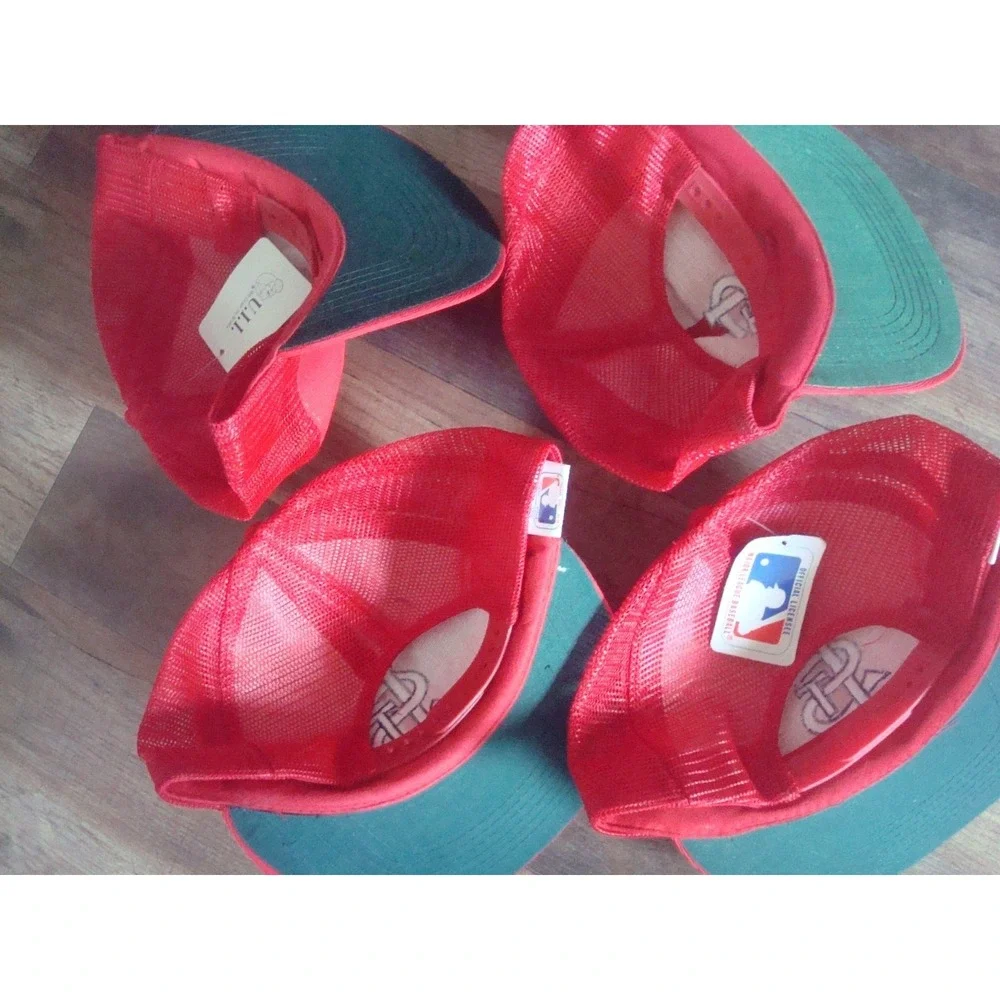 4 HATS ST LOUIS CARDINALS UII  SNAPBACK 90S WHOLESALE‎ LOT HATS VINTAGE HAT CAP